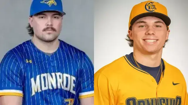 Which ex-high school athletes from West New York area will compete in the week of Monday, April 27?