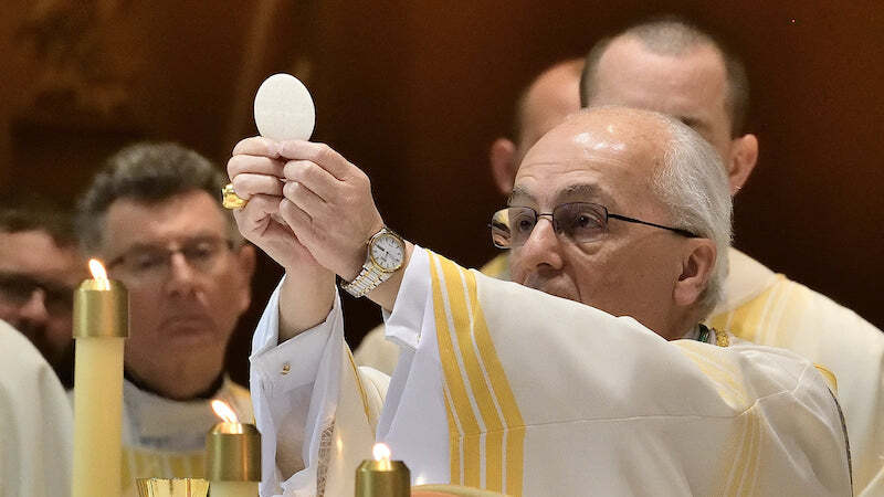 The Diocese of Bismarck celebrates a Mass during Holy Week.