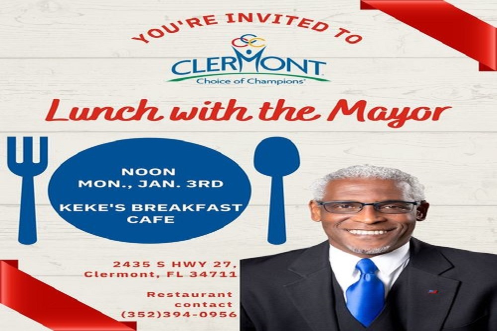 Clermont Mayor Tim Murry’s Lunch with the Mayor Jan. 3