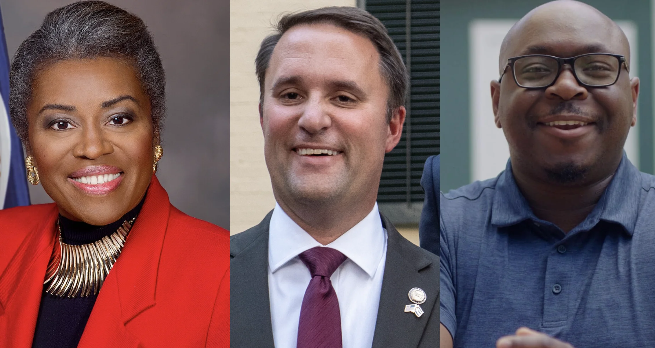 Lt. Gov. Winsome Earle-Sears, GOP candidate for Virginia governor; Attorney General Jason Miyares; and Del. A.C. Cordoza (R-Hampton), who is seeking re-election in one of the state’s most competitive House races. - Wikimedia Commons / Unknown author; Wikimedia Commons / Governor Glenn Youngkin; Facebook / Delegate A.C. Cordoza
