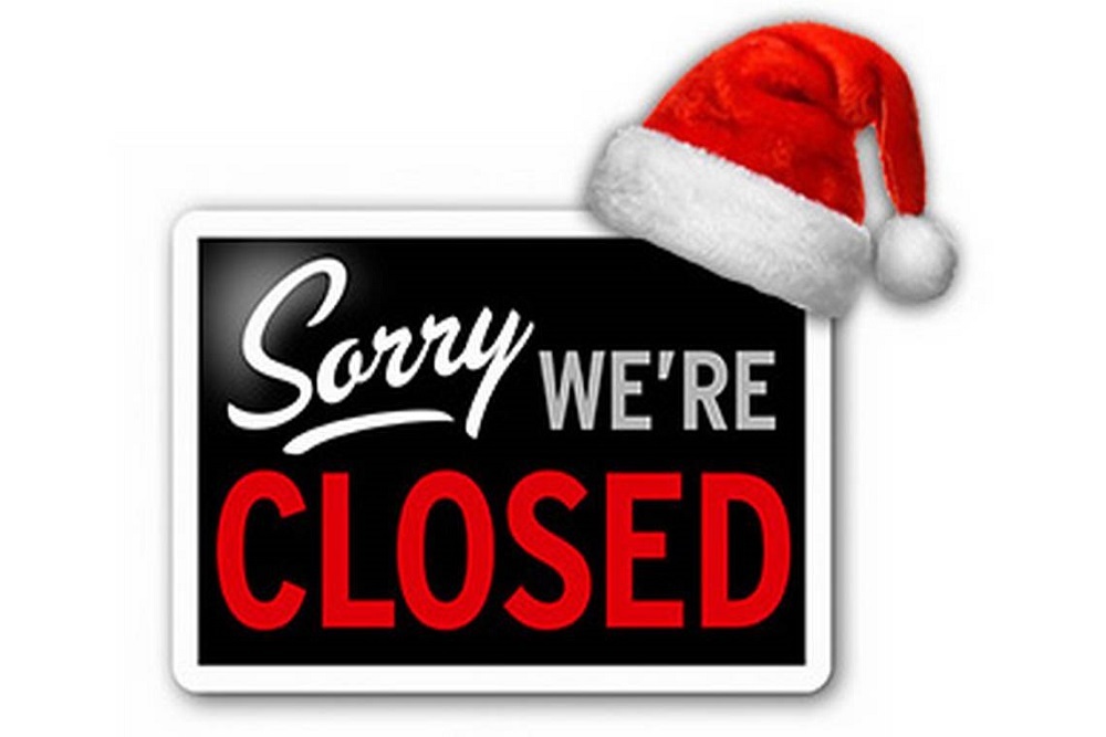 City Hall will be closed on December 24 – 31
