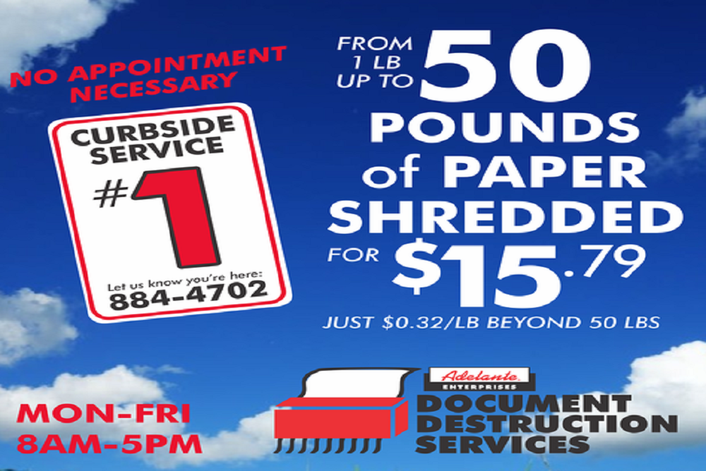Adelante’s Shredding Services Adelante’s Shredding Services