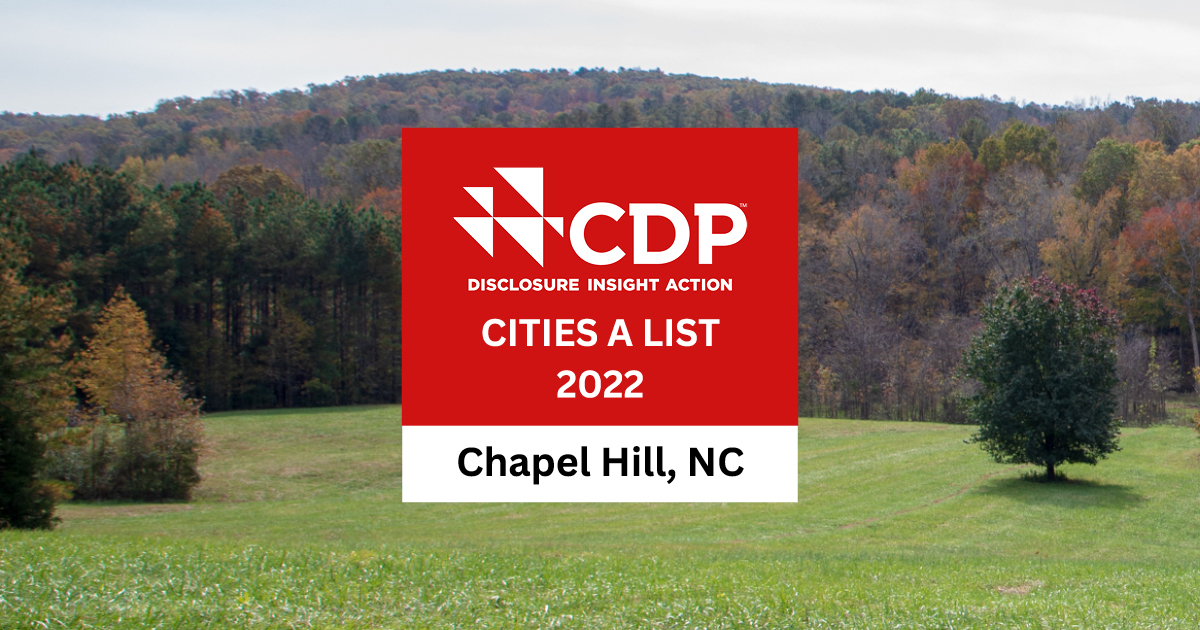 TOWN OF CHAPEL HILL: Is on the A-List!