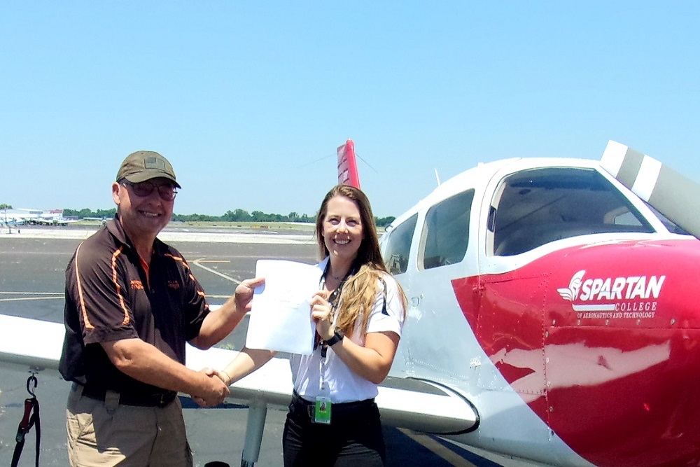 Spartan College of Aeronautics and Technology Congratulations Hollie