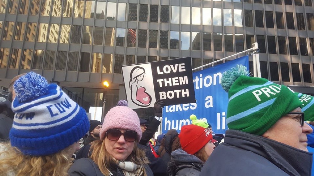 A past Right to Life march. A past Right to Life march.