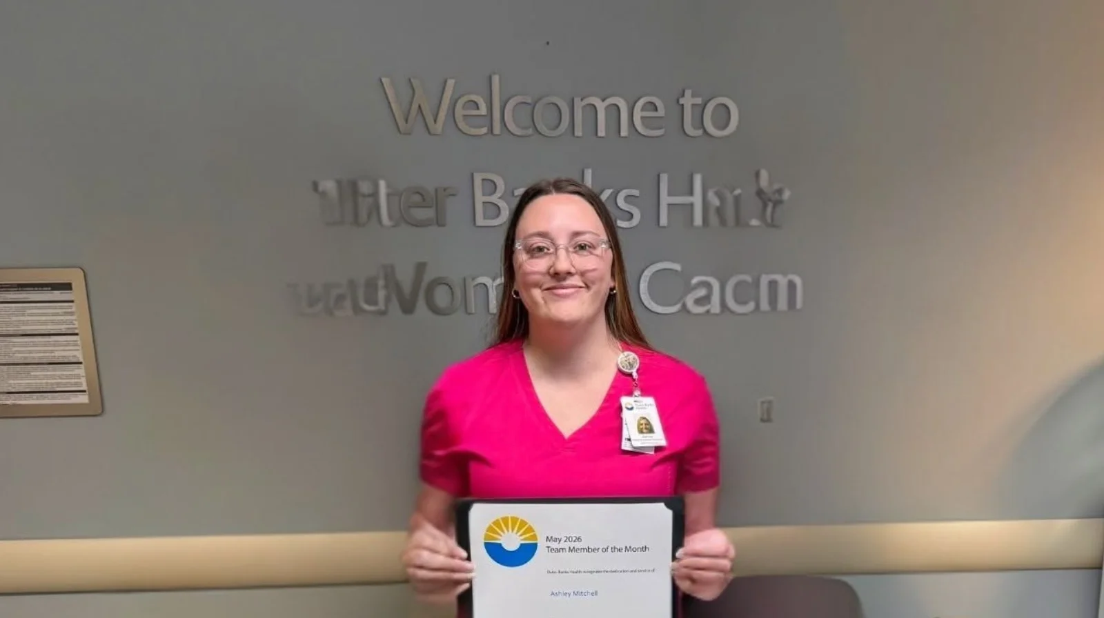 Ashley Mitchell, patient scheduling coordinator for Women’s Care at Outer Banks Health
