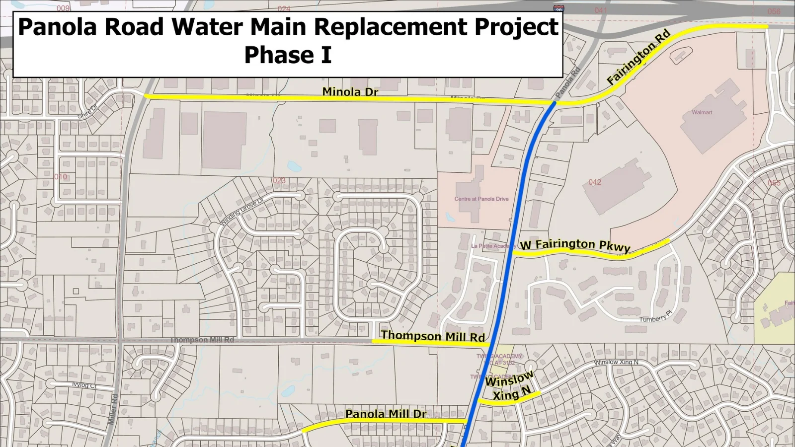 Panola Road Water Main Replacement Project