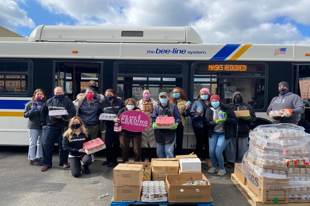WESTCHESTER COUNTY: Bee-Line Food Drive Assists The Soaring Number Of Westchester Residents Who Have Become Food Insecure Due To The Covid-19 Pandemic