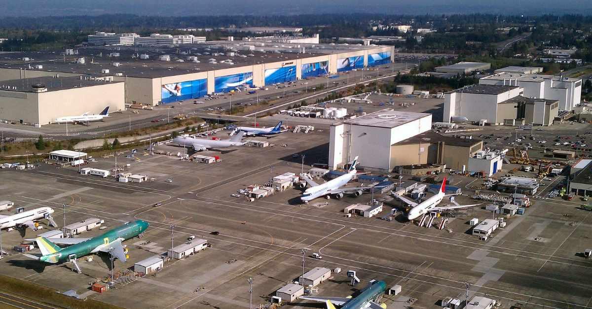 Boeing's Everett facility Boeing's Everett facility
