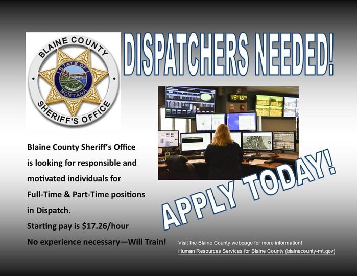 Blaine County Sheriff’s Office Are Hiring