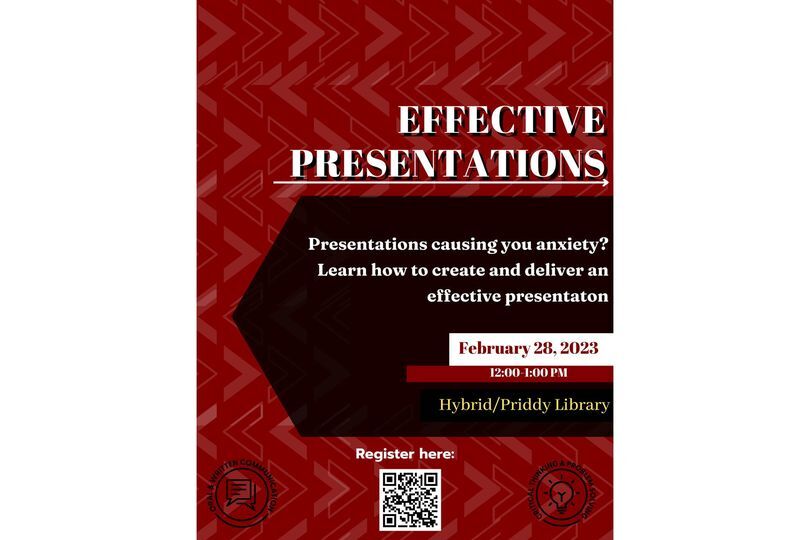 THE UNIVERSITIES AT SHADY GROVE: Are you nervous about creating and delivering presentations?