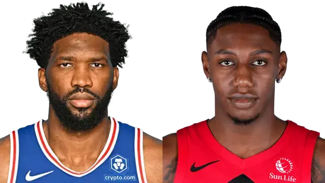 Joel Embiid and RJ Barrett
