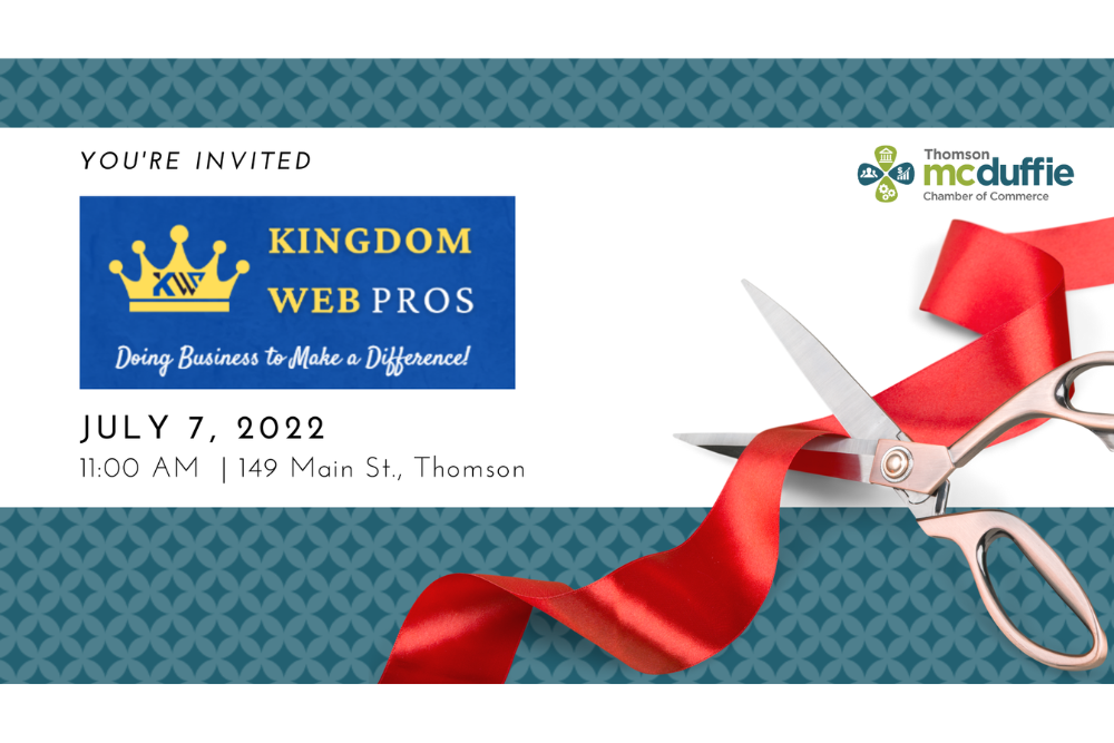 Ribbon Cutting – Kingdom Web Pros on July 7