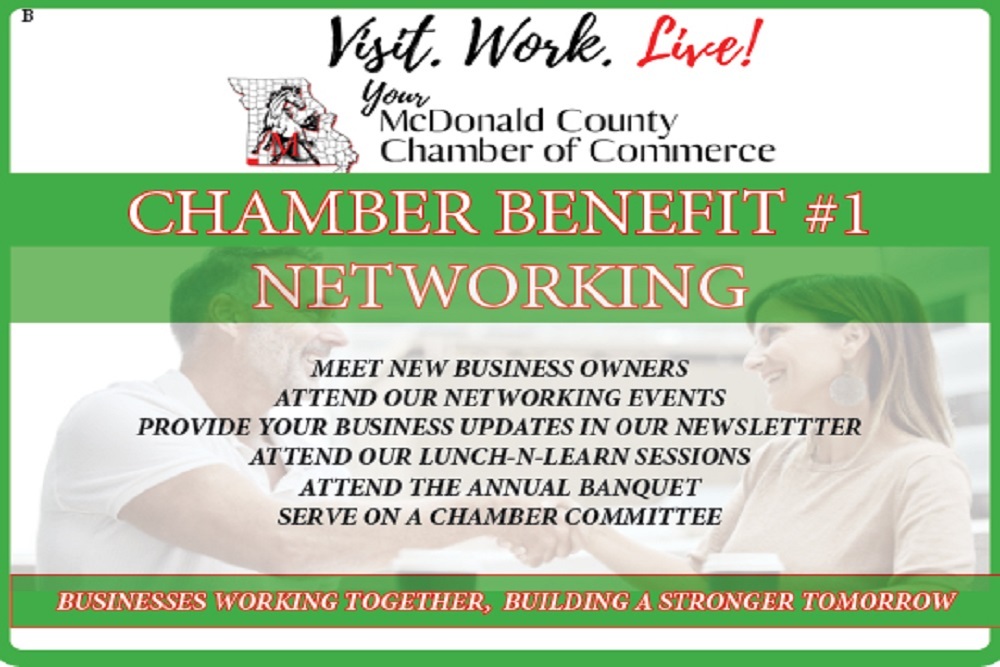 McDonald County Chamber of Commerce – The Chamber Offers a Host of New & Exciting Benefits!