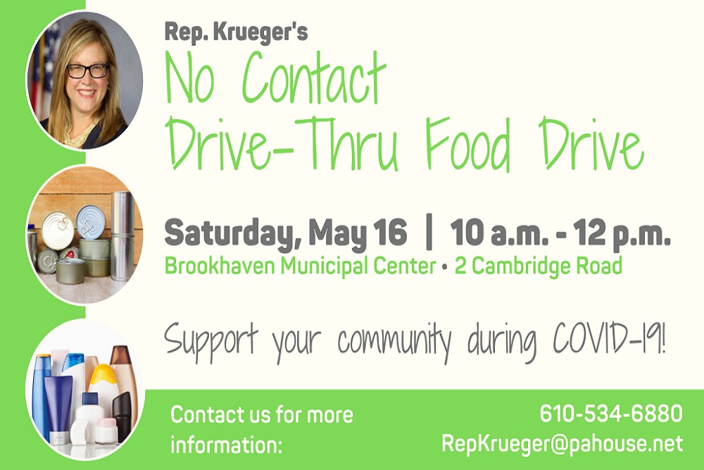 BOROUGH OF BROOKHAVEN: Food Drive on May 16