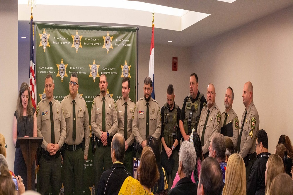Clay County, Missouri Sheriff – Sheriff Akin Presented Special Commendations to a Group of Deputies Who Stopped an Active Shooter on I-35 Last Fall
