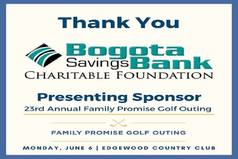 Please join us in welcoming Bogota Savings Bank Charitable Foundation