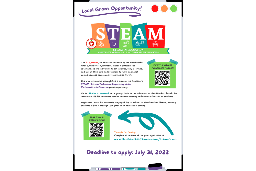 A+ Coalition STEAM Grant Now Accepting Applications – 2022 A+ Coalition STEAM Grant Now Accepting Applications – 2022