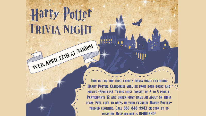 Raymond Library hosts Harry Potter Family Trivia Night 12, 2023 Raymond Library hosts Harry Potter Family Trivia Night 12, 2023