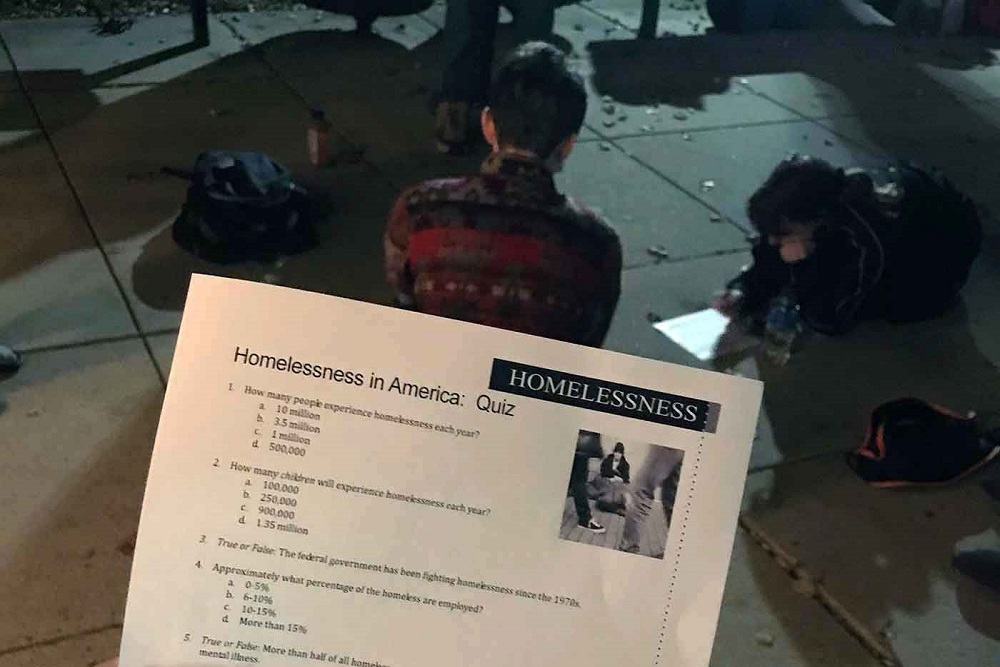 Students Sleep Outside for Hunger and Homelessness Awareness Week