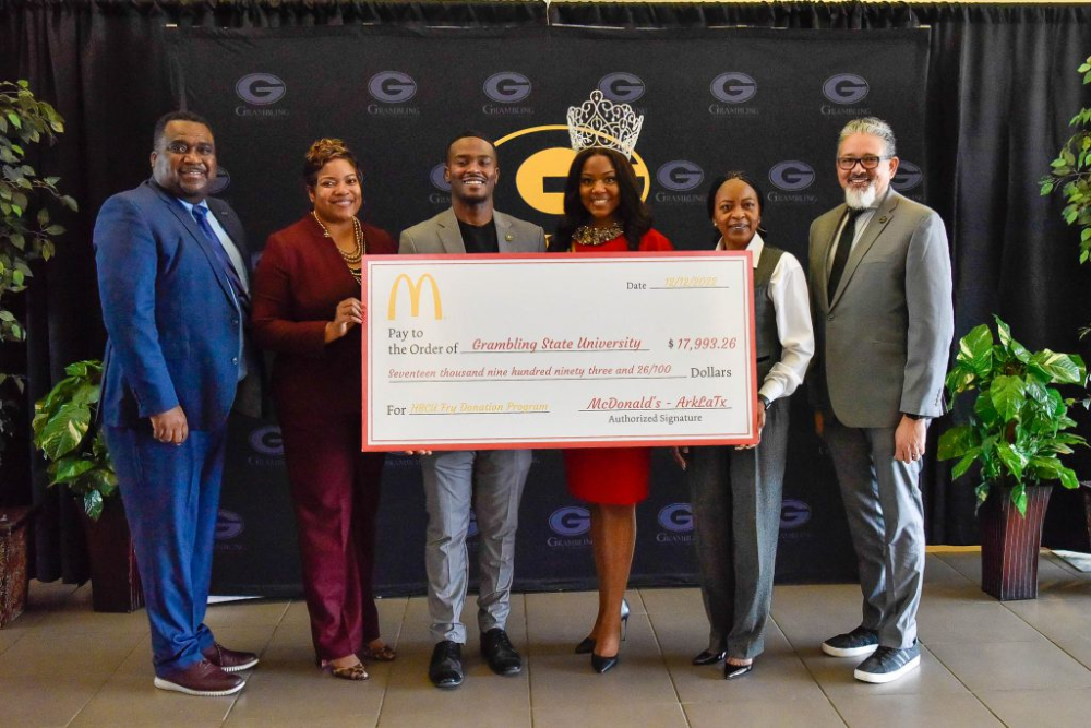 Grambling State receives more than K from McDonald’s ArkLaTex to support student services