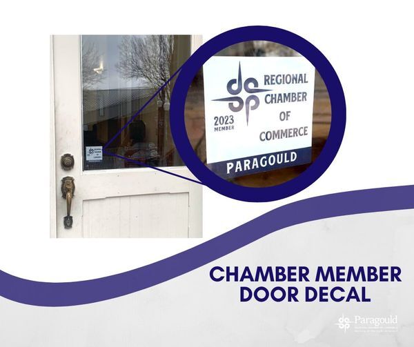 Chamber Member Door Decal