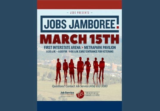 Attend the 2023 Jobs Jamboree and learn about career opportunities with the City of Billings! on March 15