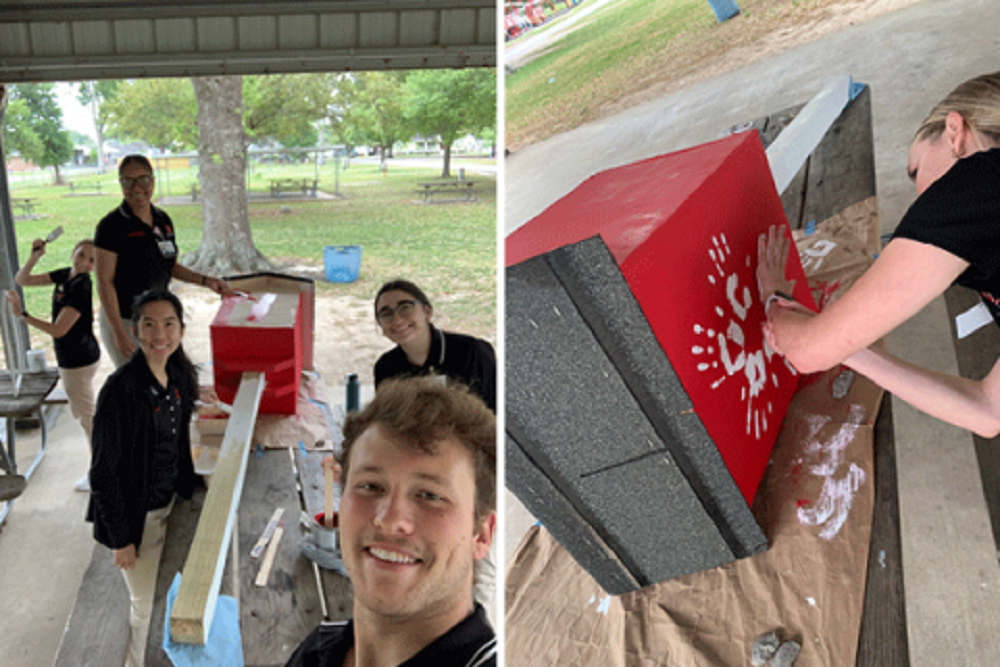 Nursing students promote health literacy through Little Free Library