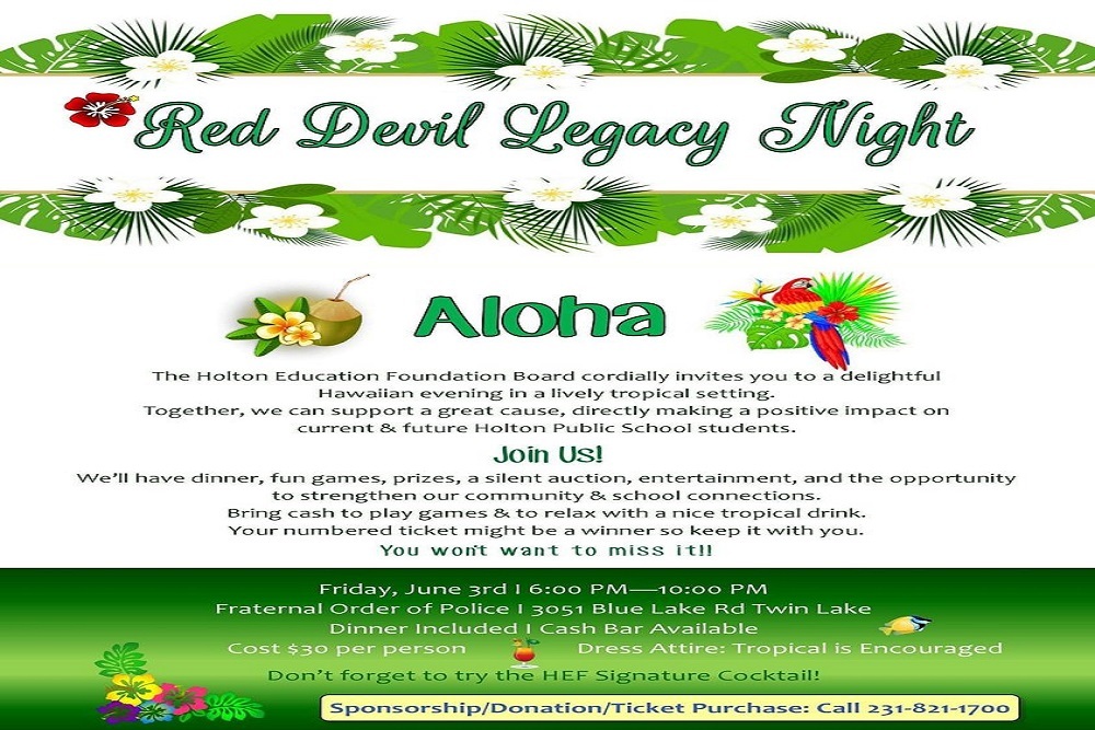 Annual Red Devil Legacy Night on June 3