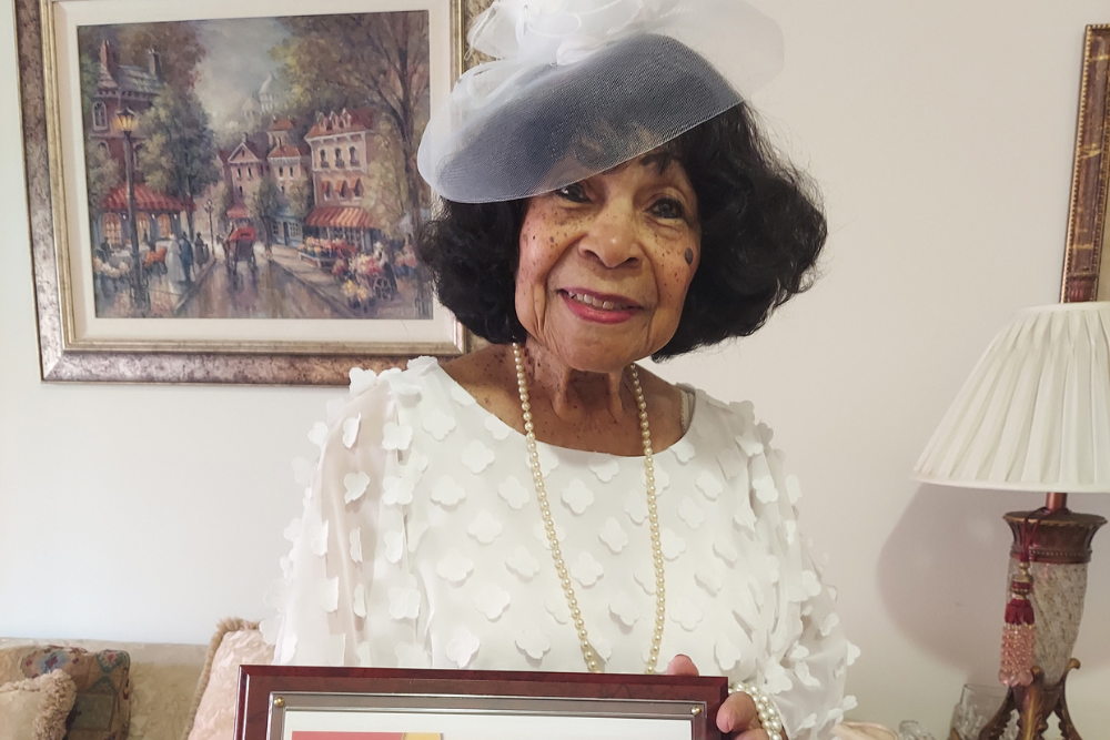 Class of ’44 alumna honored for scholarships that have kept students afloat for decades