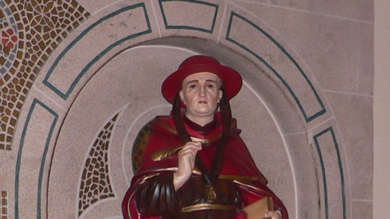 Statue of St. Boneventure; St. Bonaventure's Church; Raeville, Neb. Statue of St. Boneventure; St. Bonaventure's Church; Raeville, Neb.