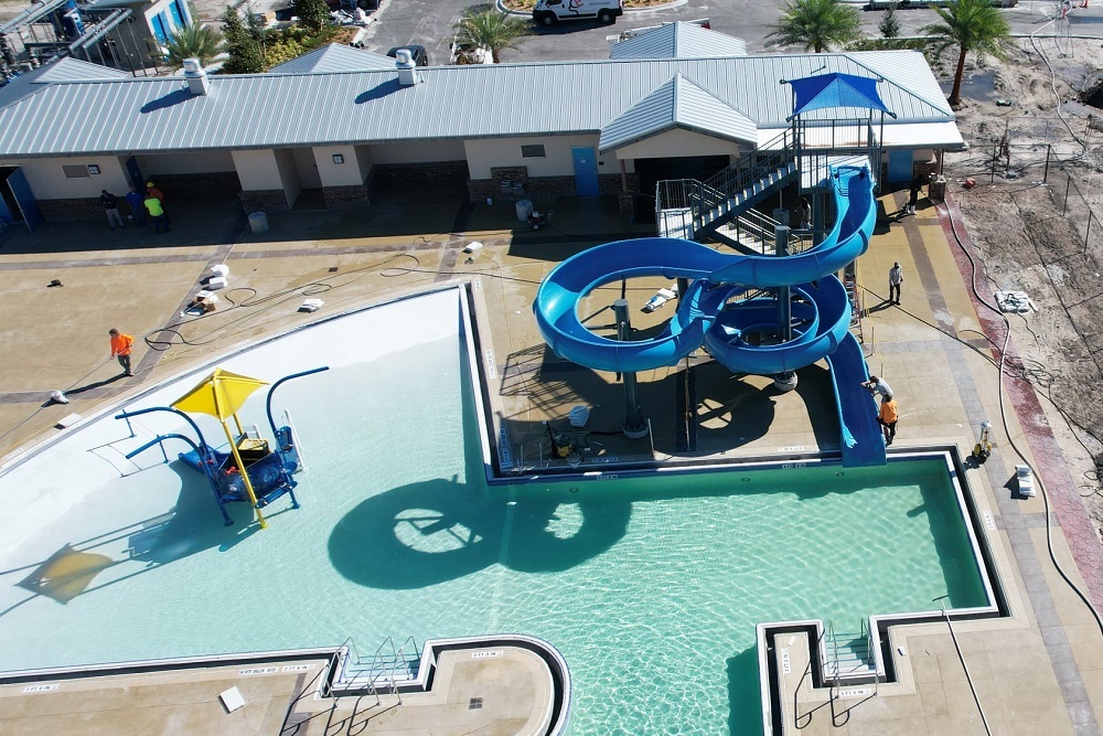 Ribbon Cutting Set For HO Dabney Aquatic Center