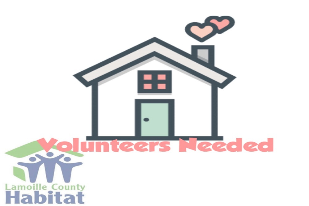 Lamoille Habitat for Humanity is looking for volunteers Saturday 5/7