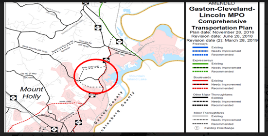 CITY OF MOUNTY HOLLY: North Mount Holly Loop Removal from MPO’s Comprehensive Transportation Plan (CTP)