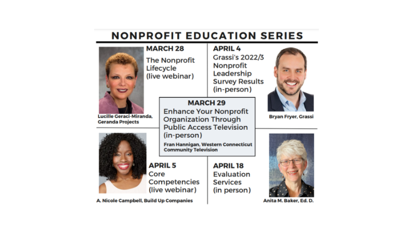 Nonprofit Education Series: The Nonprofit Lifecycle (a virtual program with Lucille Geraci-Miranda)