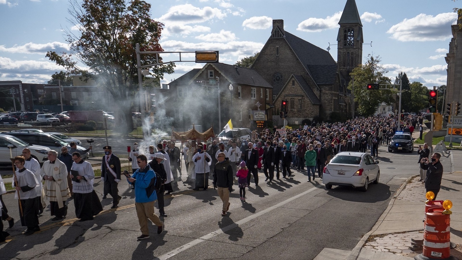 Unite Our Nation procession and prayer participants in the streets of Kenosha, Wisconsin on Sunday, Oct. 4 Unite Our Nation procession and prayer participants in the streets of Kenosha, Wisconsin on Sunday, Oct. 4