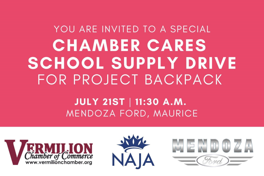Chamber Cares School Supply Drive