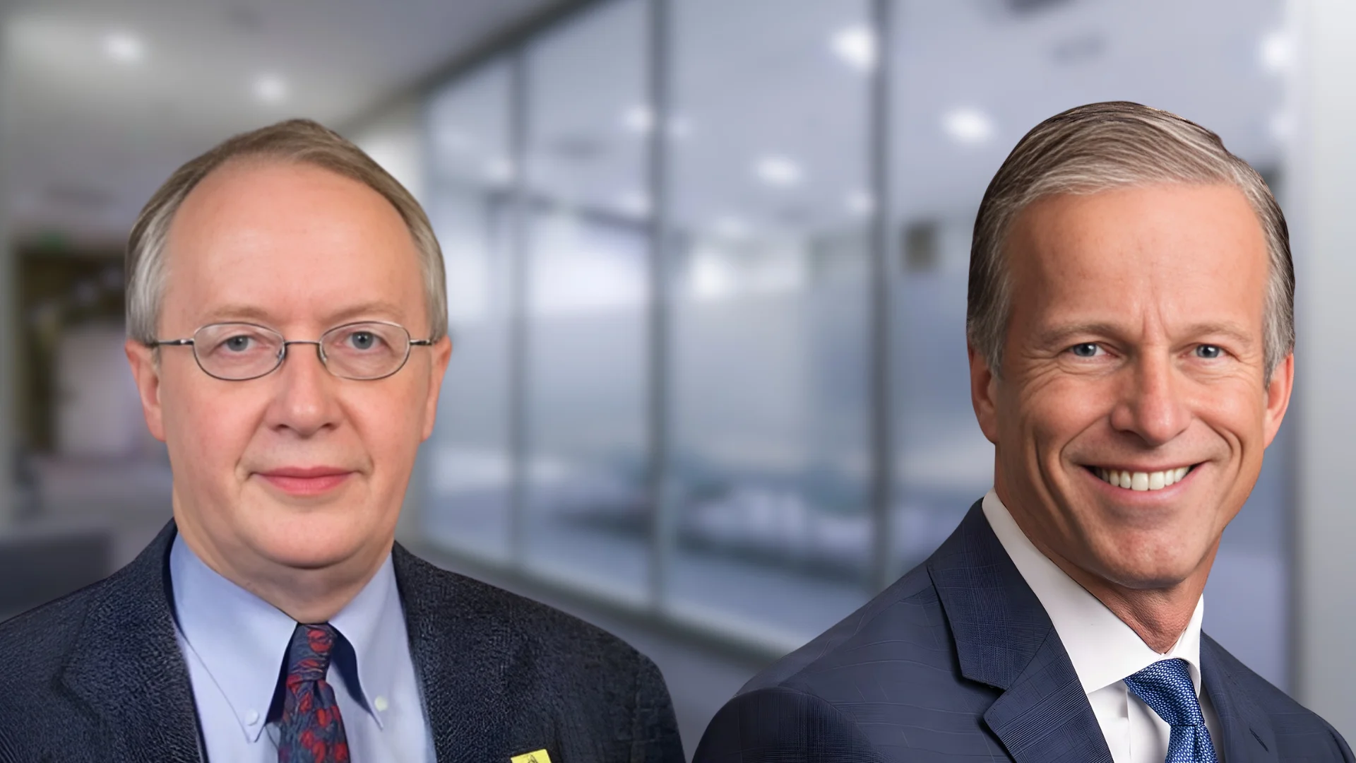 Myron Ebell (left), Senate Majority Leader John Thune (right) Myron Ebell (left), Senate Majority Leader John Thune (right)