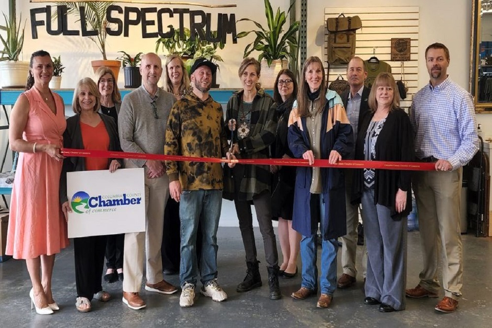 Ribbon Cutting Antiques of Centre Outdoor Center on Mar. 2