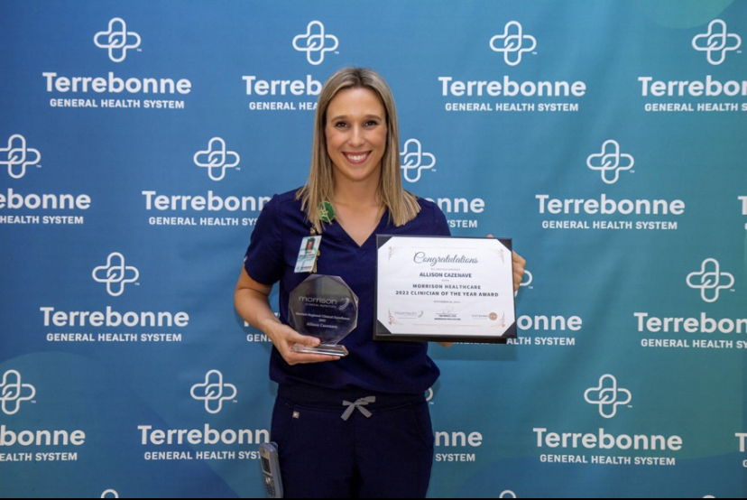 Nicholls Alumna Receives Morrison Healthcare 2022 Clinician of Year Award Nicholls Alumna Receives Morrison Healthcare 2022 Clinician of Year Award