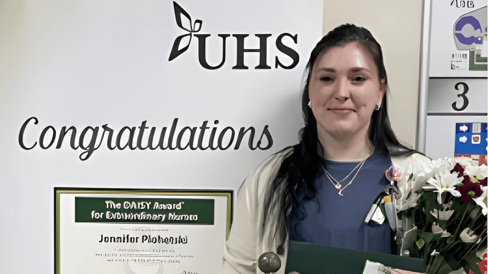 Jennifer Plohetski receives November DAISY Award for compassionate nursing at UHS - UHS