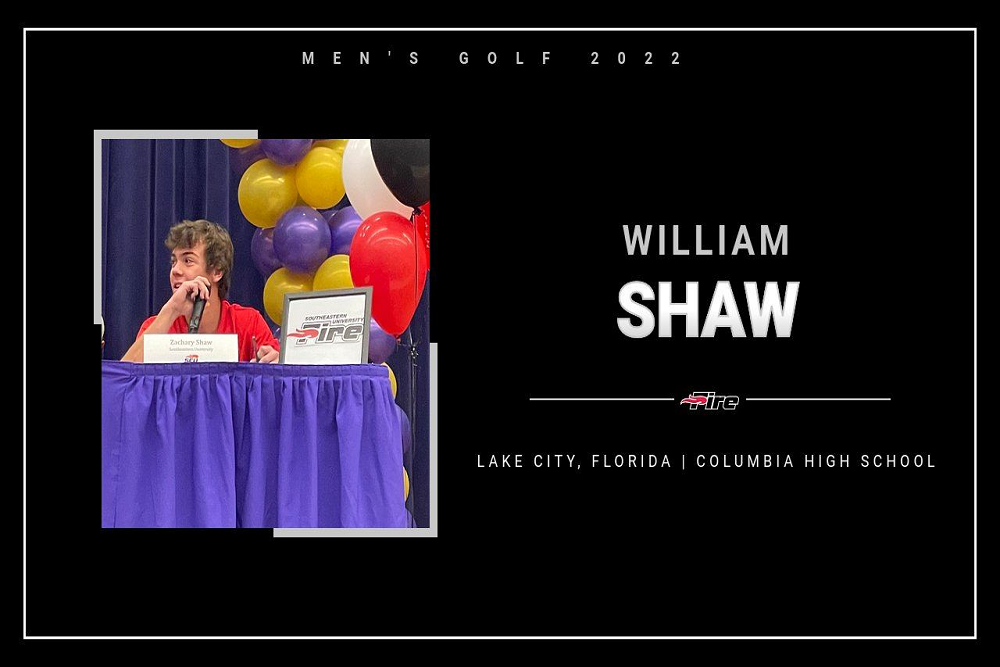 Men’s Golf Adds Shaw for Fall of 2022