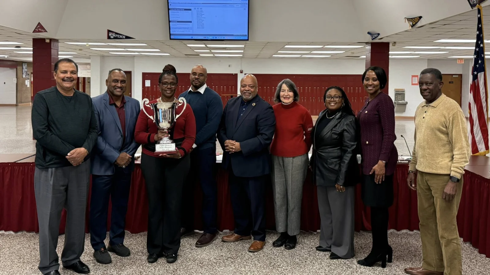 PCPS announces Petersburg High School wins monthly attendance trophy again