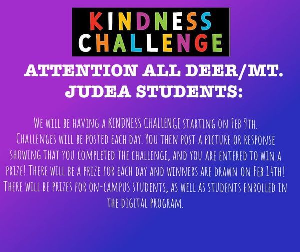 Kindness Challenge starting Feb 9th