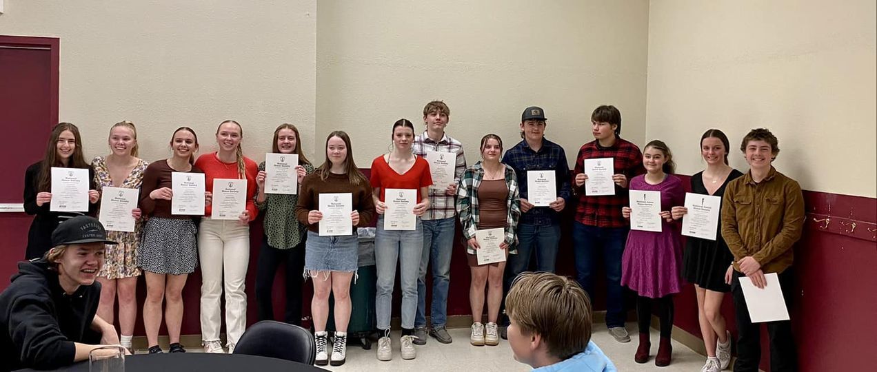 Granite Prospectors Were Inducted Into the National Honor Society