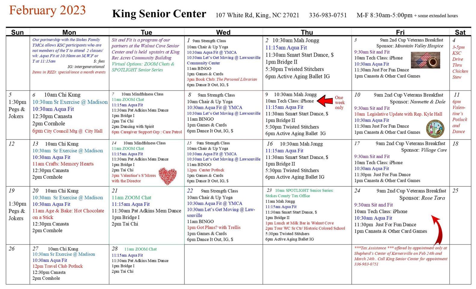 CITY OF KING: Special Events This week CITY OF KING: Special Events This week