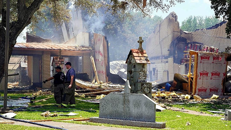 Parishioner on fire-damaged Catholic church: ‘[It’s] a sad day but we will be OK’