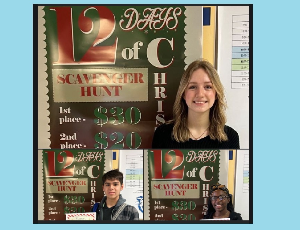 CONWAY HIGH SCHOOL: The 12 Days of Christmas Scavenger Hunt Winners