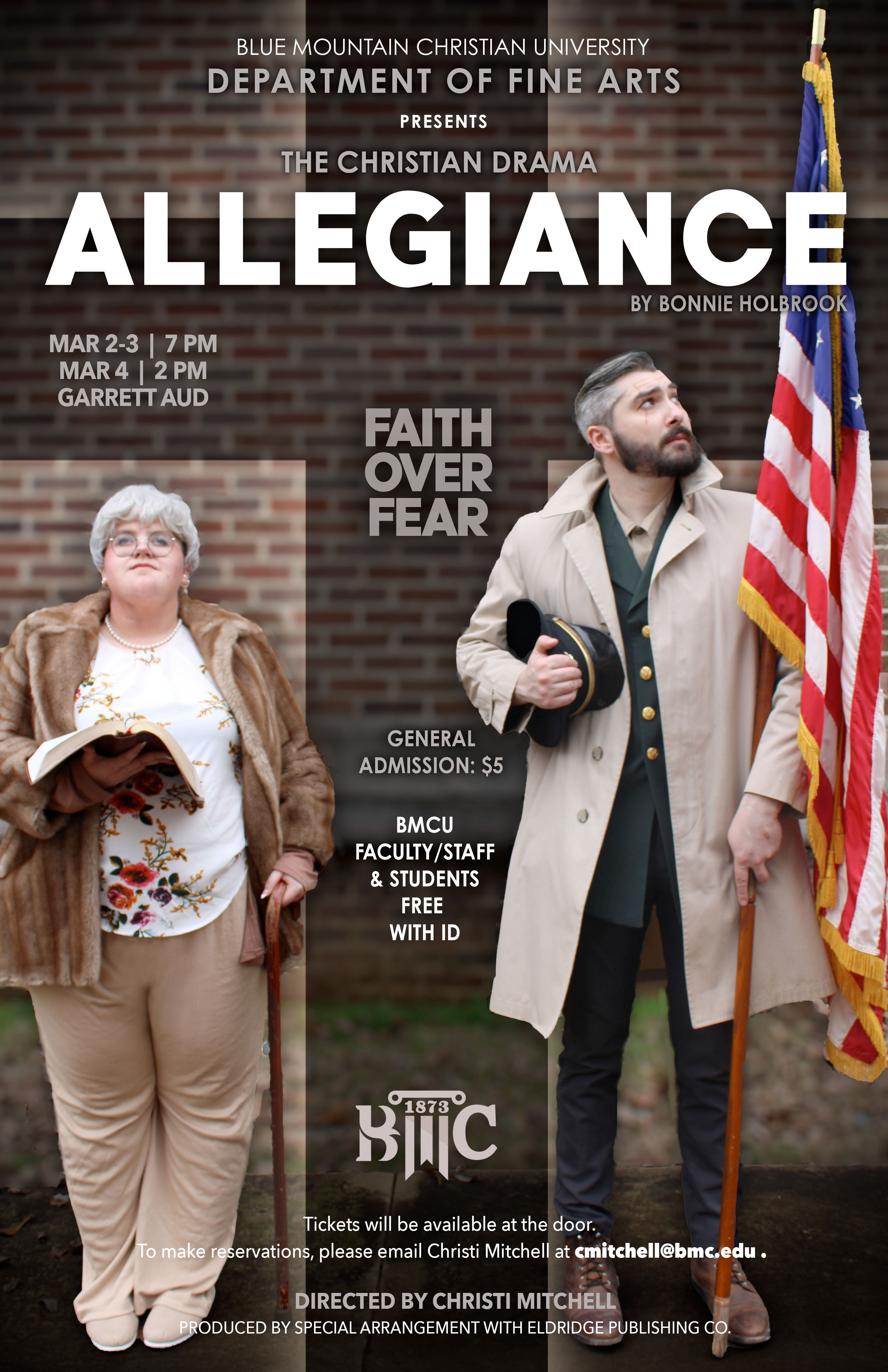 Bmcu Fine Arts Announces Spring Production: Allegiance