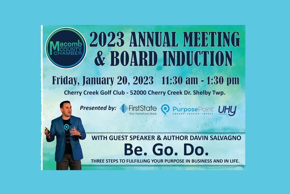 Annual Meeting & Board Induction with guest speaker Davin Salvagno